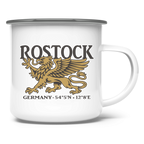 Emaille Tasse "Rostock Greif" #438