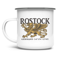Emaille Tasse "Rostock Greif" #438