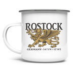 Emaille Tasse "Rostock Greif" #438