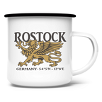 Emaille Tasse "Rostock Greif" #438