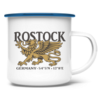 Emaille Tasse "Rostock Greif" #438