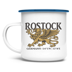 Emaille Tasse "Rostock Greif" #438