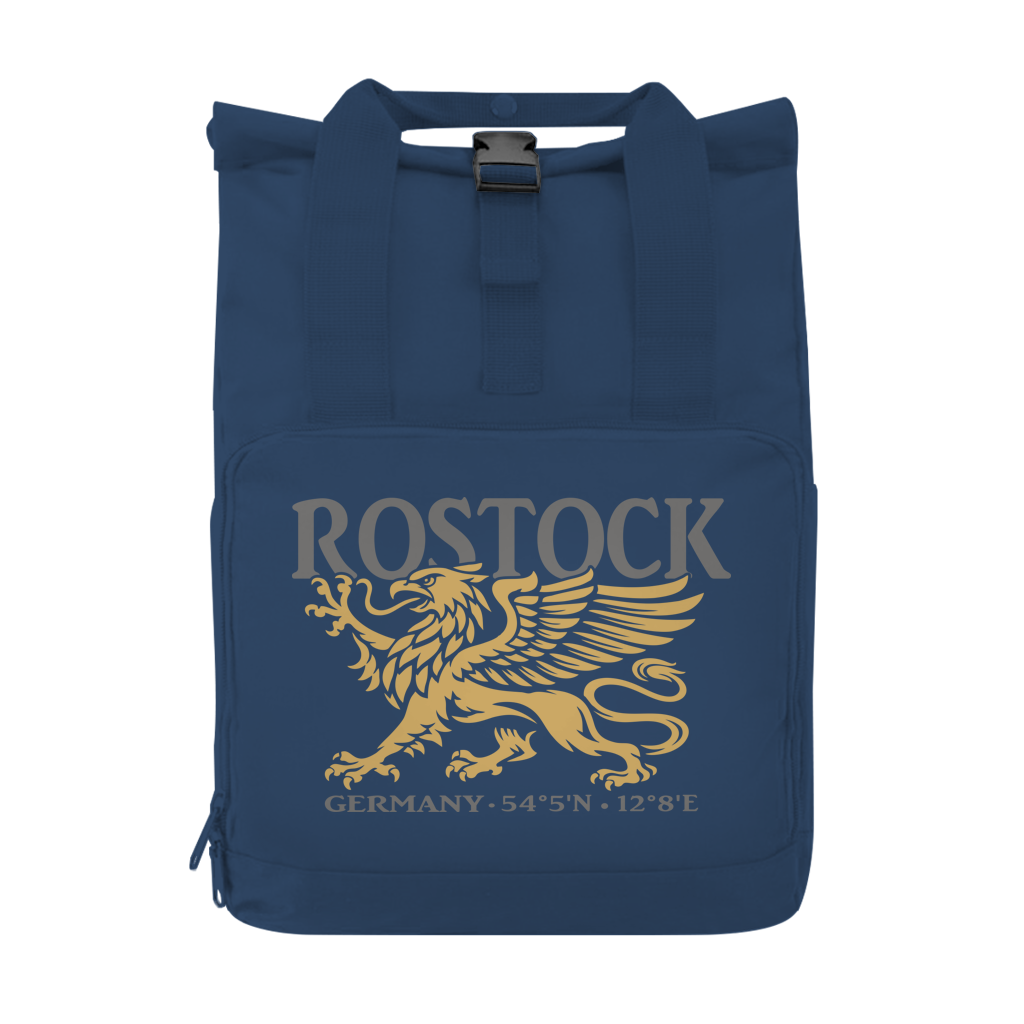 Rucksack mit Seitentasche  "Rostock Greif" #438 Gr. S