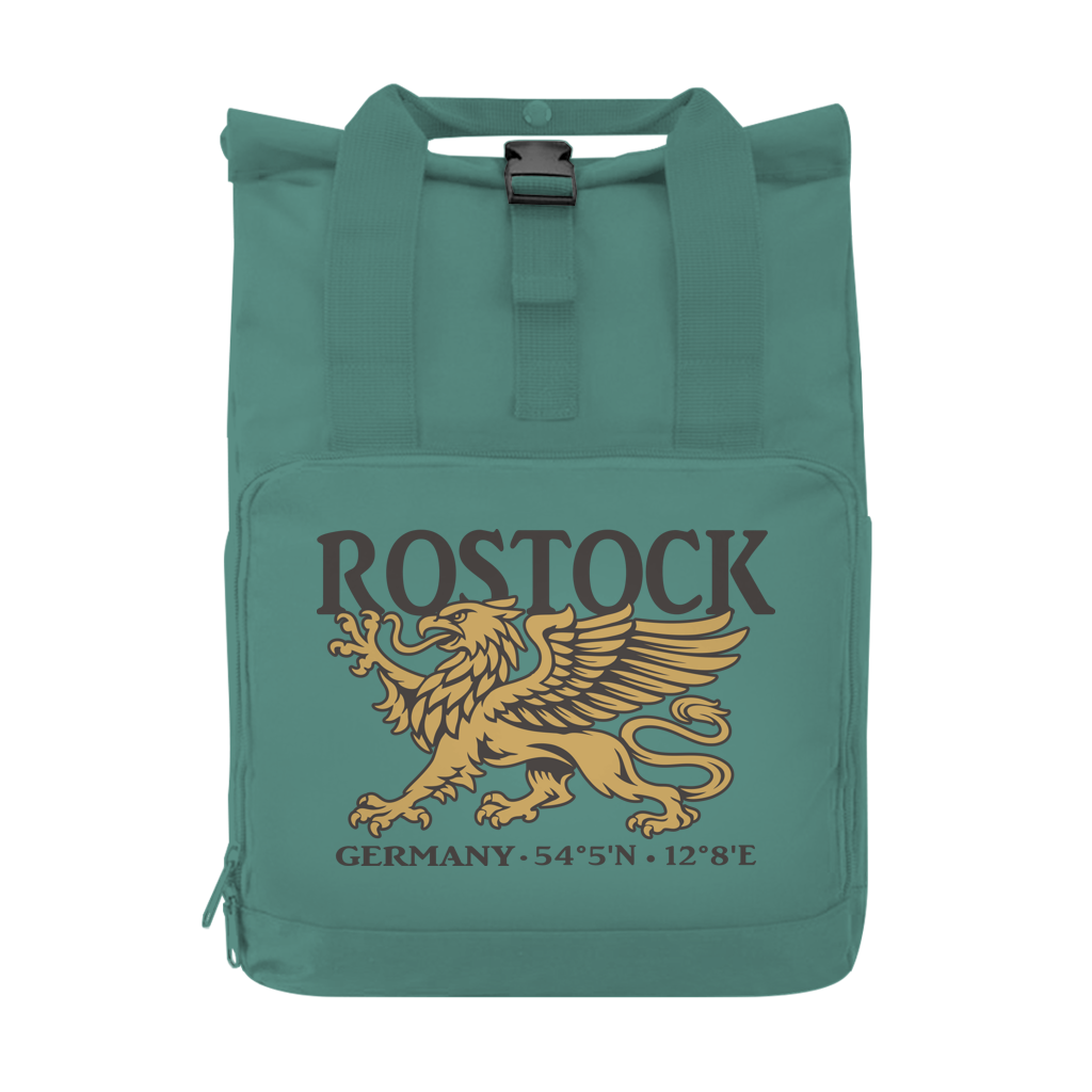 Rucksack mit Seitentasche  "Rostock Greif" #438 Gr. S