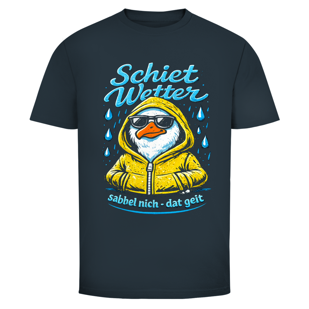 T-Shirt unisex "Schietwetter" #528- einseitiger Druck