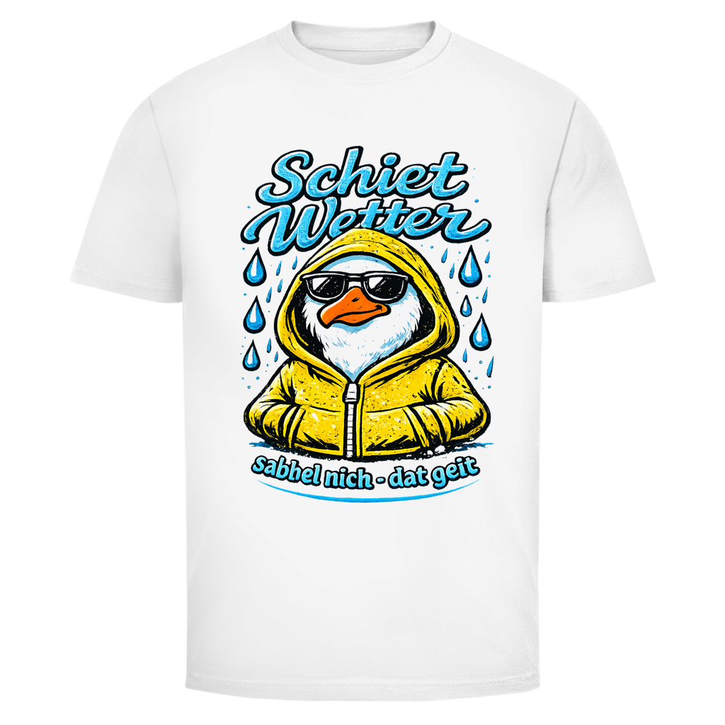 T-Shirt unisex "Schietwetter" #528- einseitiger Druck