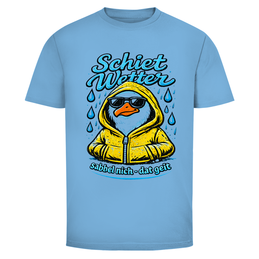 T-Shirt unisex "Schietwetter" #528- einseitiger Druck