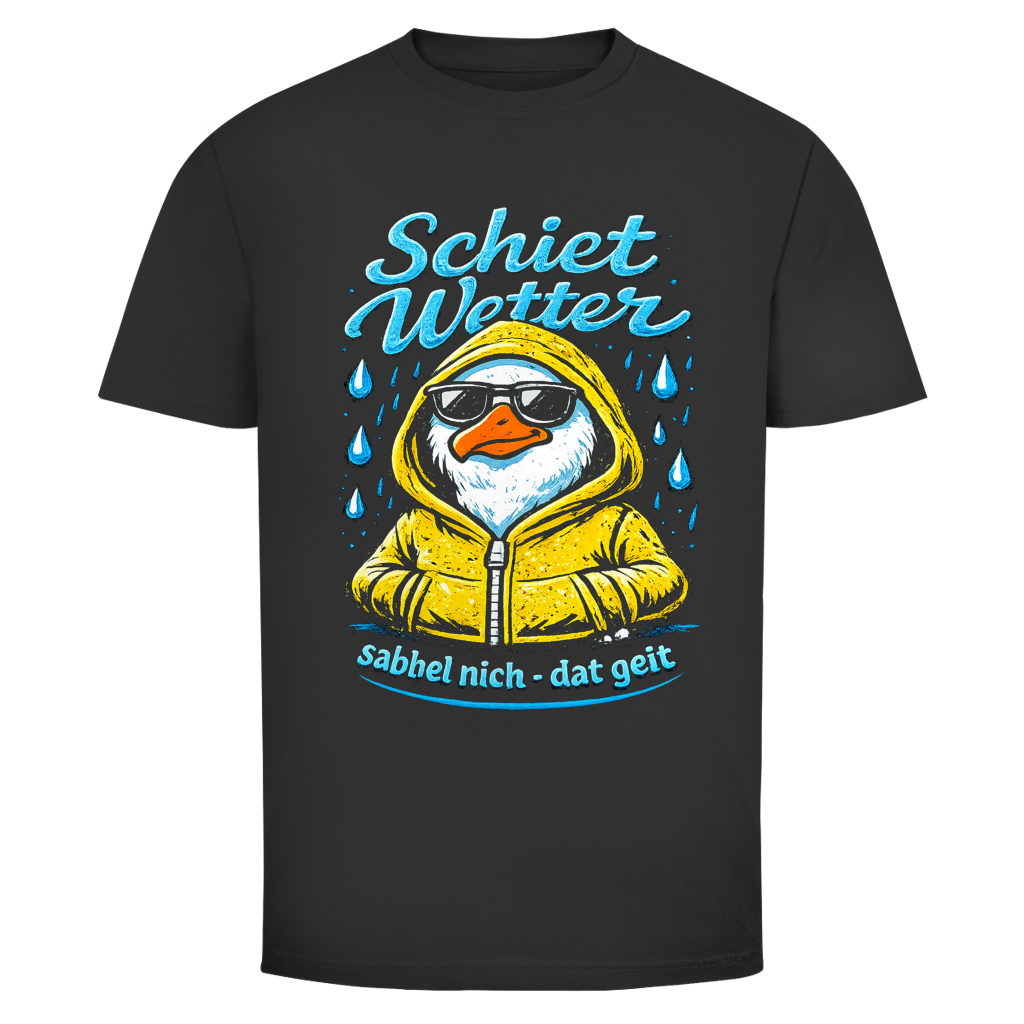 T-Shirt unisex "Schietwetter" #528- einseitiger Druck