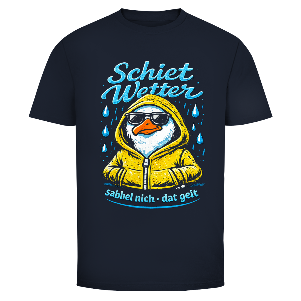 T-Shirt unisex "Schietwetter" #528- einseitiger Druck