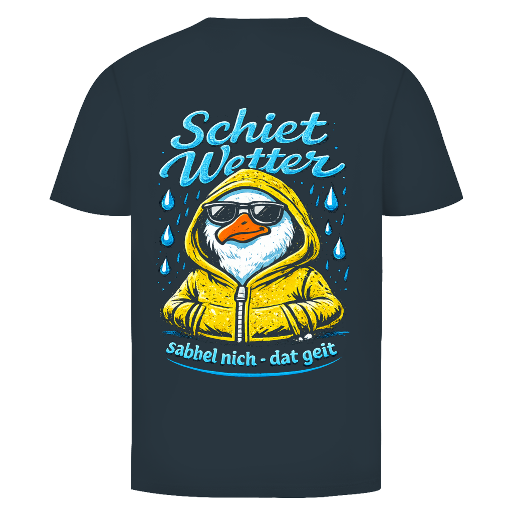 T-Shirt unisex "Schietwetter" #528 - beidseitiger Druck