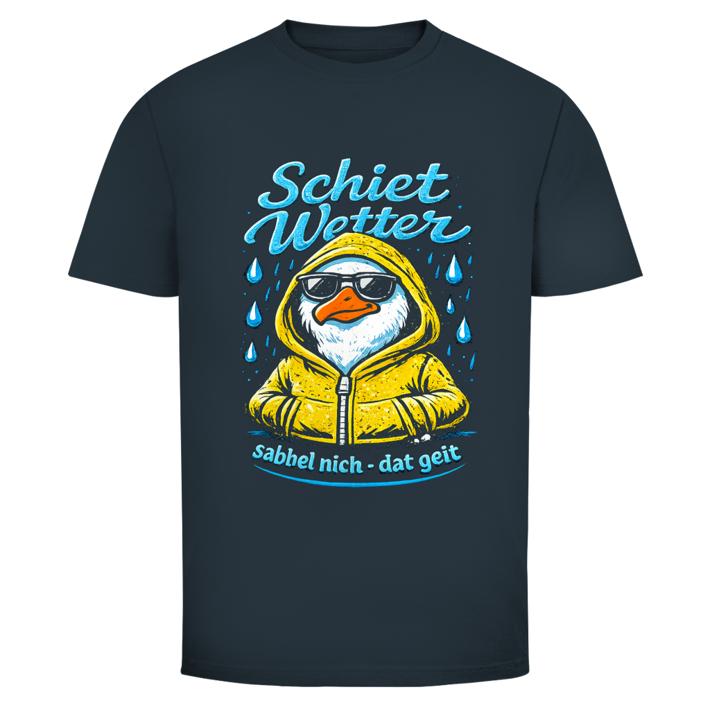 T-Shirt unisex "Schietwetter" #528 - beidseitiger Druck
