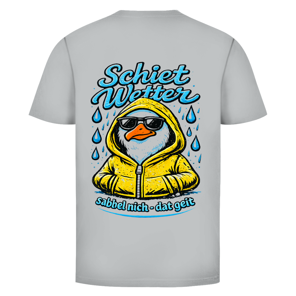 T-Shirt unisex "Schietwetter" #528 - beidseitiger Druck