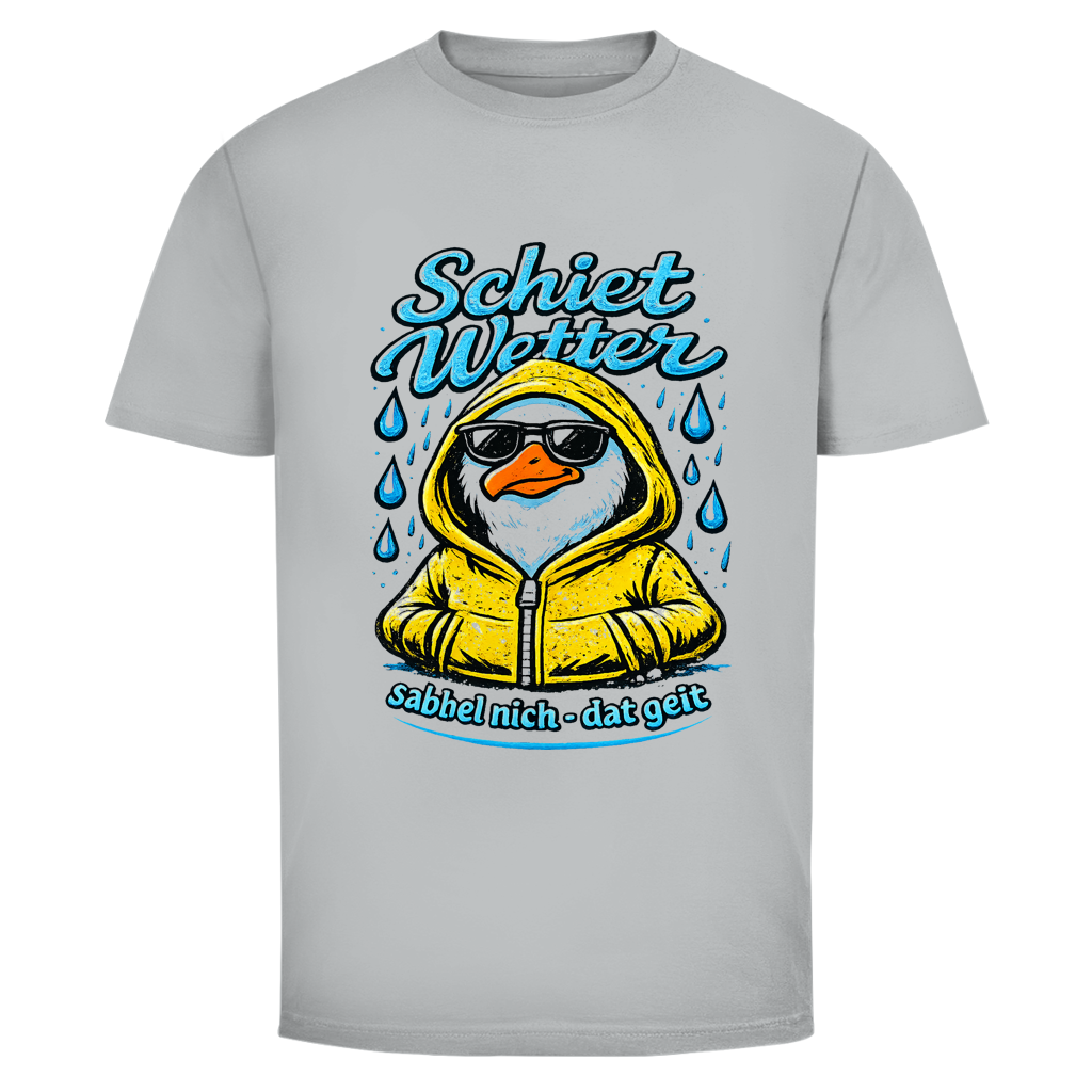 T-Shirt unisex "Schietwetter" #528 - beidseitiger Druck