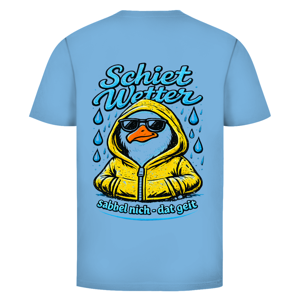 T-Shirt unisex "Schietwetter" #528 - beidseitiger Druck