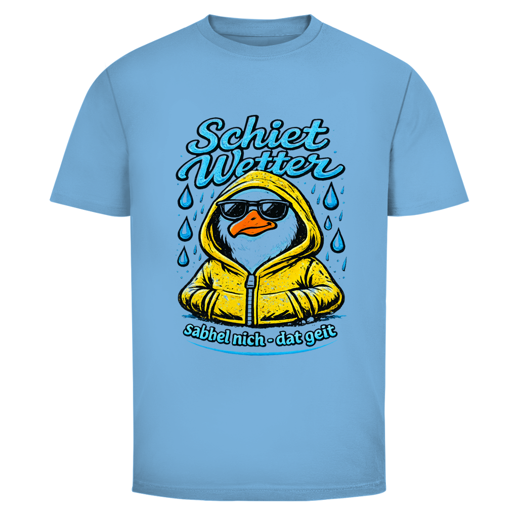 T-Shirt unisex "Schietwetter" #528 - beidseitiger Druck