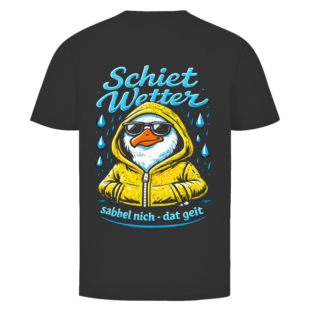 T-Shirt unisex "Schietwetter" #528 - beidseitiger Druck