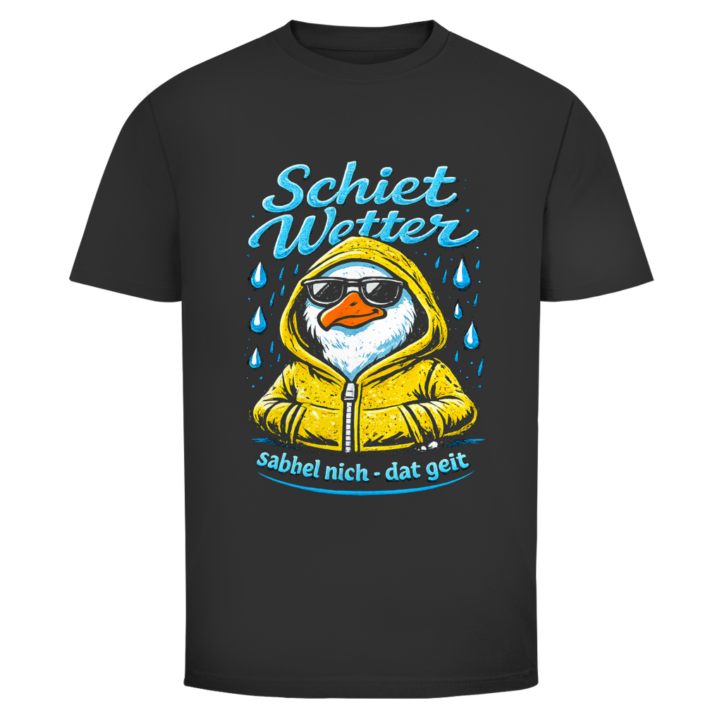 T-Shirt unisex "Schietwetter" #528 - beidseitiger Druck