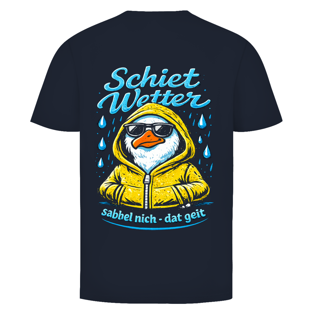 T-Shirt unisex "Schietwetter" #528 - beidseitiger Druck