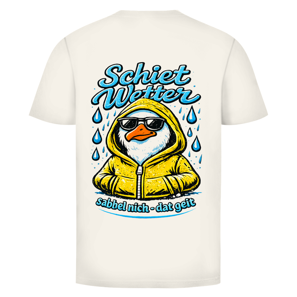 T-Shirt unisex "Schietwetter" #528 - beidseitiger Druck