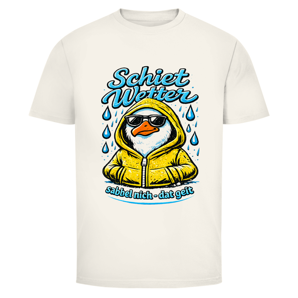 T-Shirt unisex "Schietwetter" #528 - beidseitiger Druck
