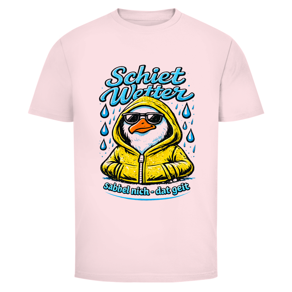 T-Shirt unisex "Schietwetter" #528 - beidseitiger Druck