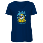 T-Shirt Damen V-Neck "Schietwetter" #528
