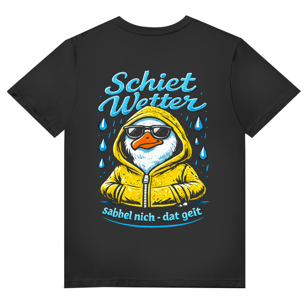T-Shirt Herren V-Neck "Schietwetter" #528