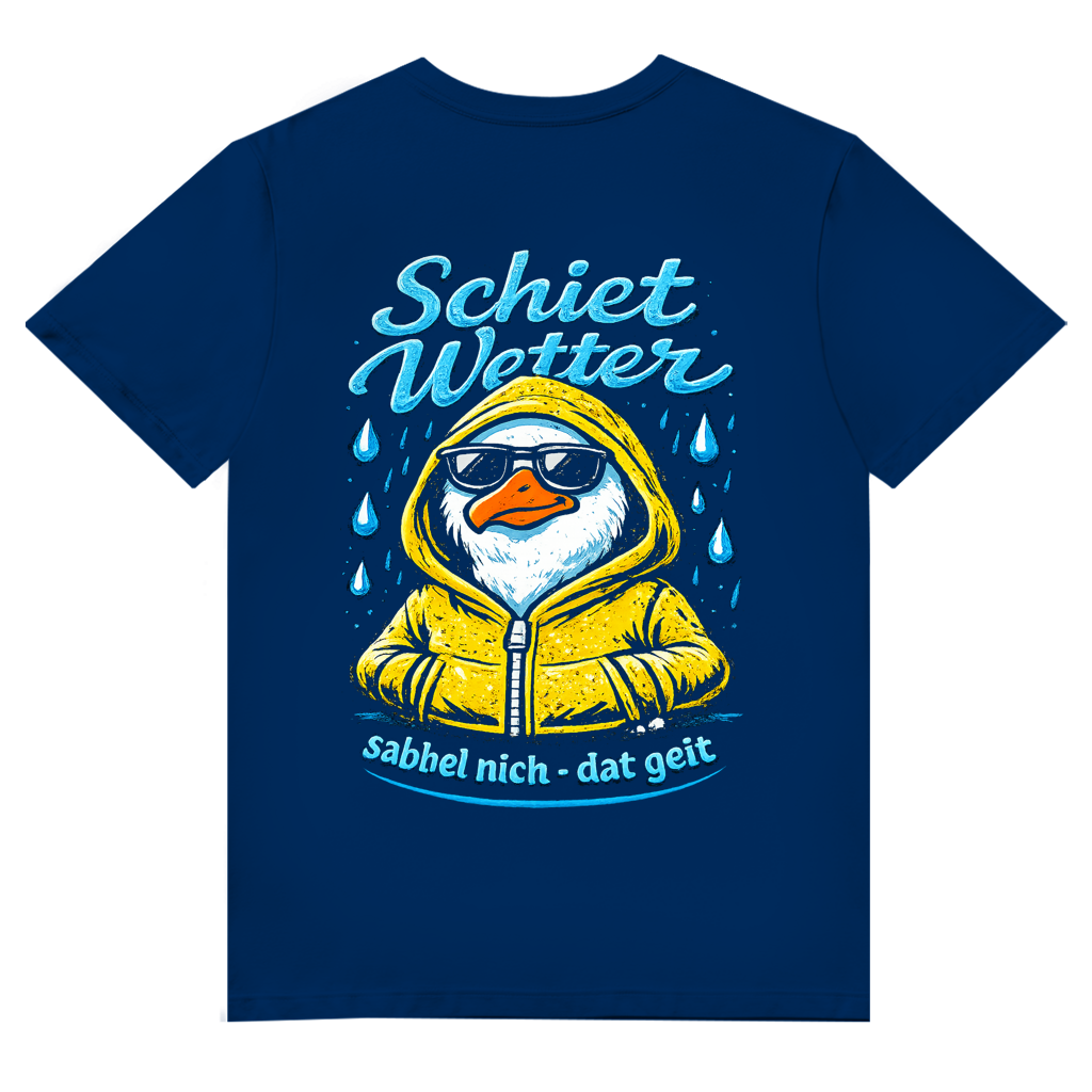 T-Shirt Herren V-Neck "Schietwetter" #528