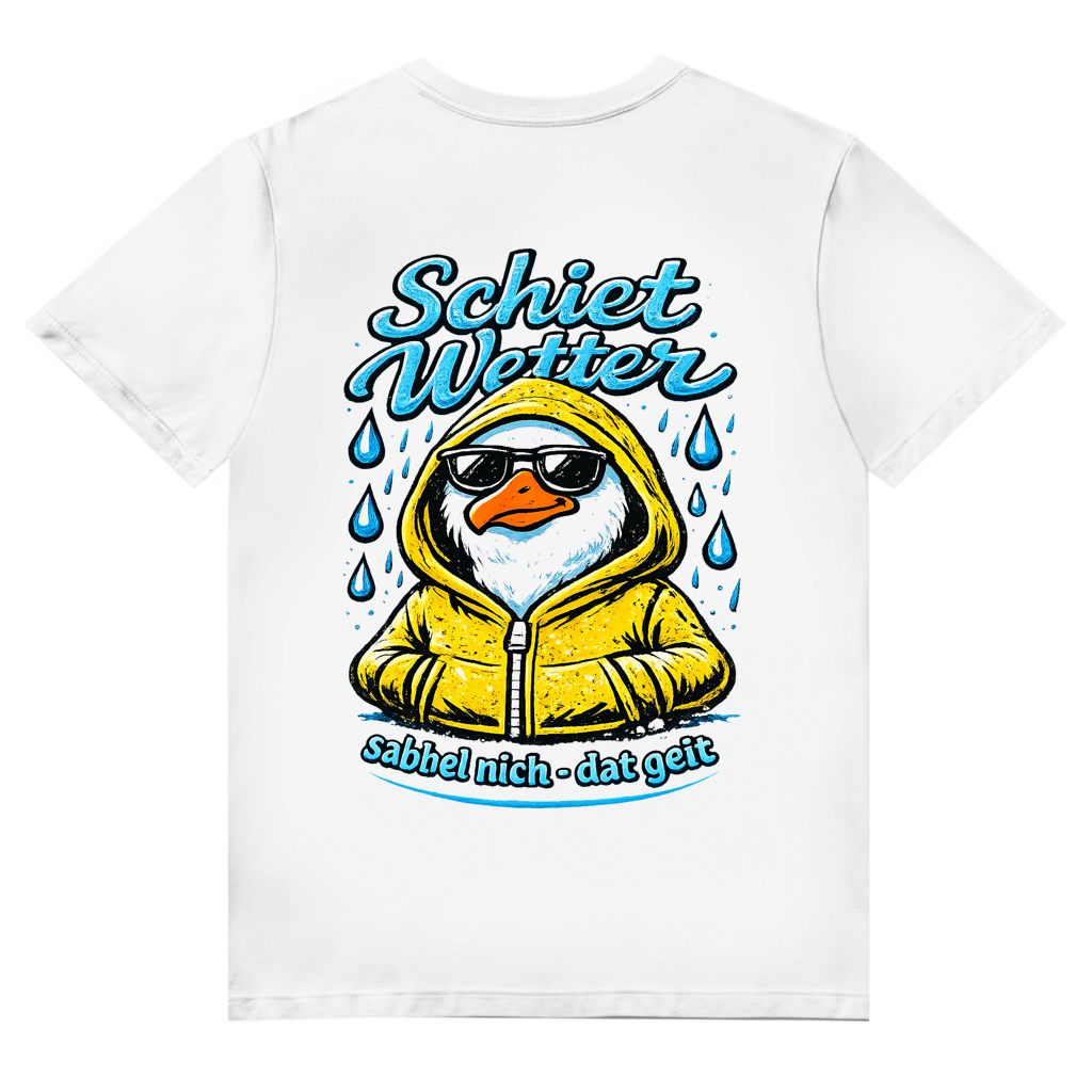 T-Shirt Herren V-Neck "Schietwetter" #528