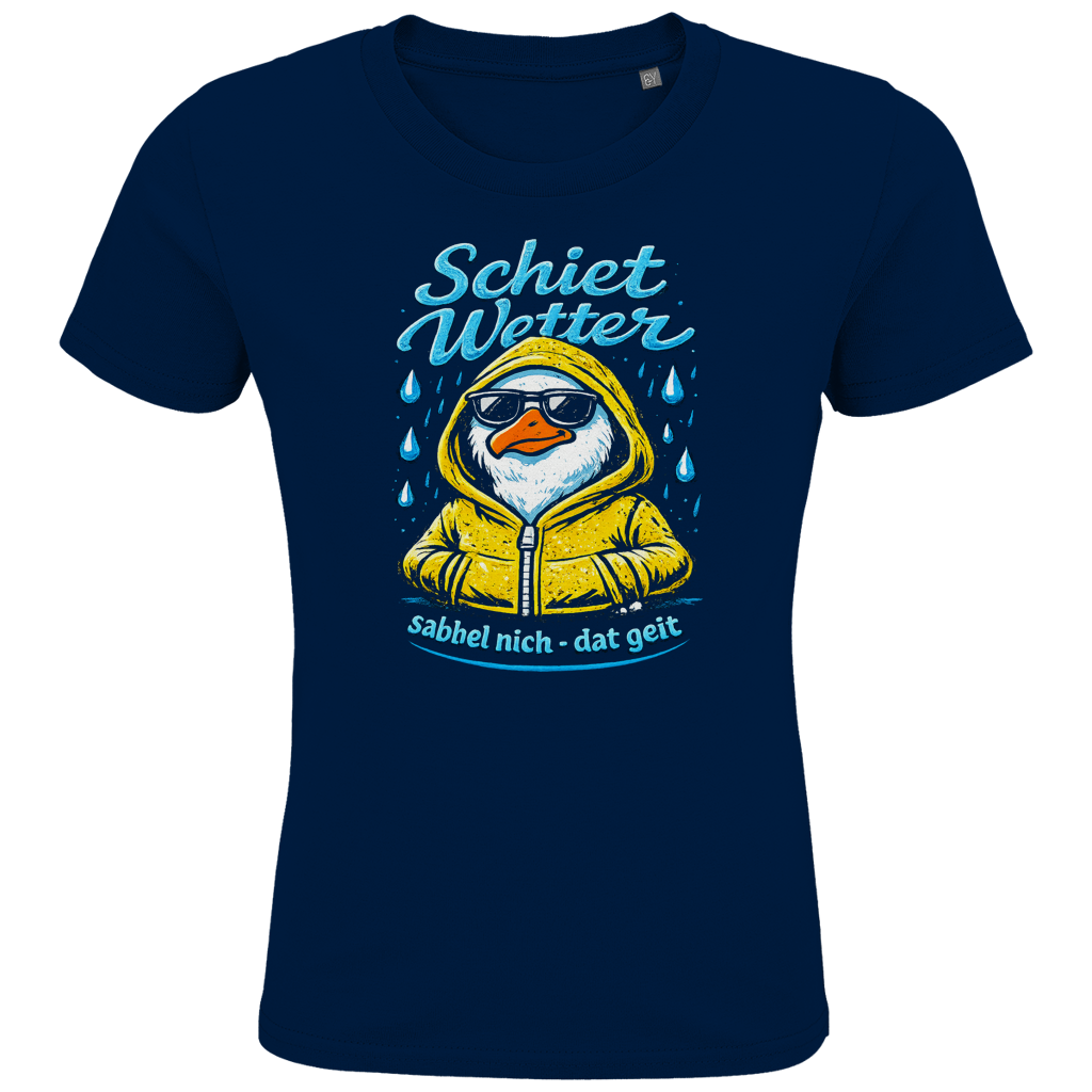 T-Shirt Kinder  "Schietwetter" #528 - einseitiger Druck