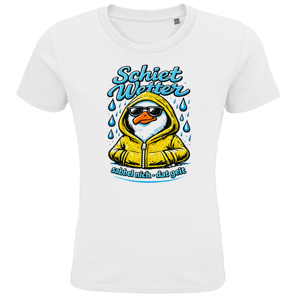 T-Shirt Kinder  "Schietwetter" #528 - einseitiger Druck