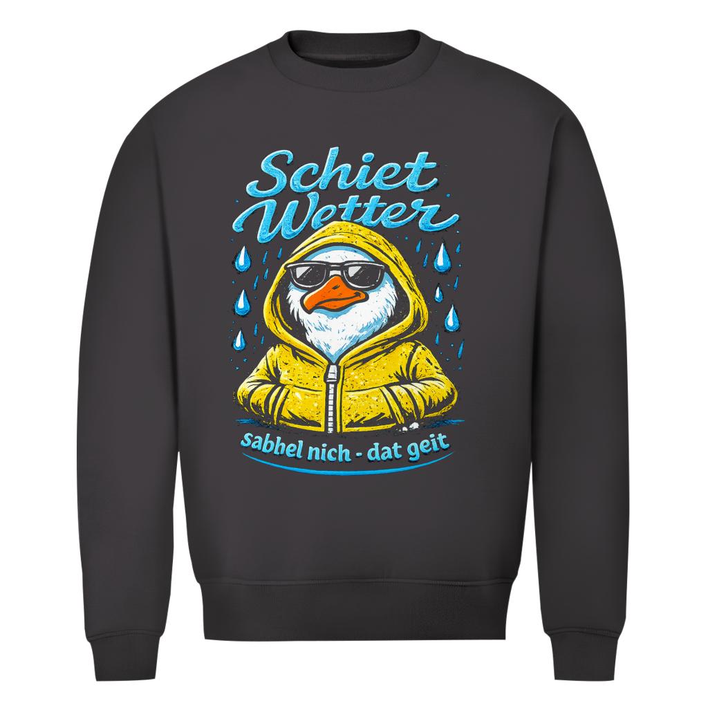 Sweatshirt Herren "Schietwetter" #528 - einseitiger Druck