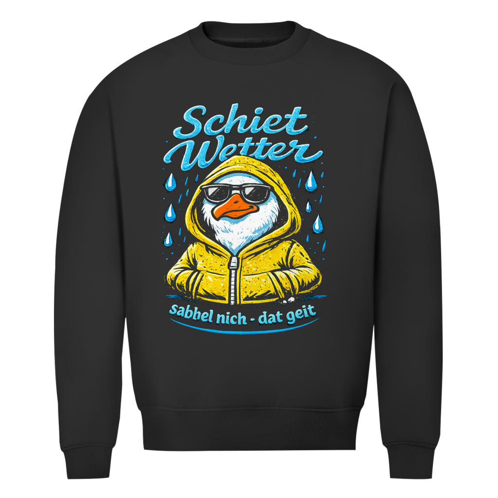 Sweatshirt Herren "Schietwetter" #528 - einseitiger Druck