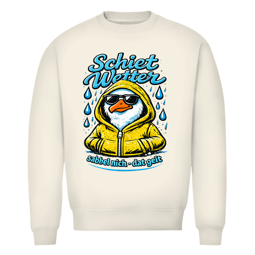 Sweatshirt Herren "Schietwetter" #528 - einseitiger Druck