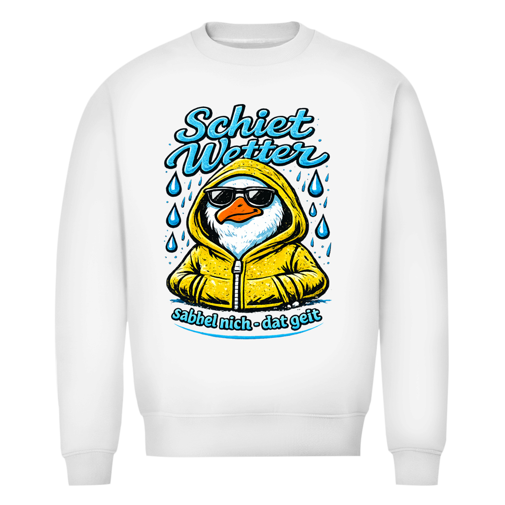 Sweatshirt Herren "Schietwetter" #528 - einseitiger Druck
