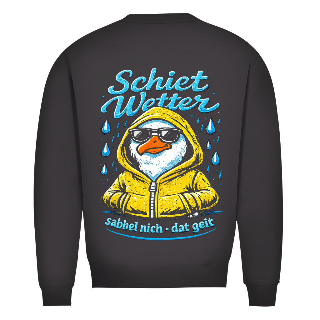 Sweatshirt Herren "Schietwetter" #528 - beidseitiger Druck