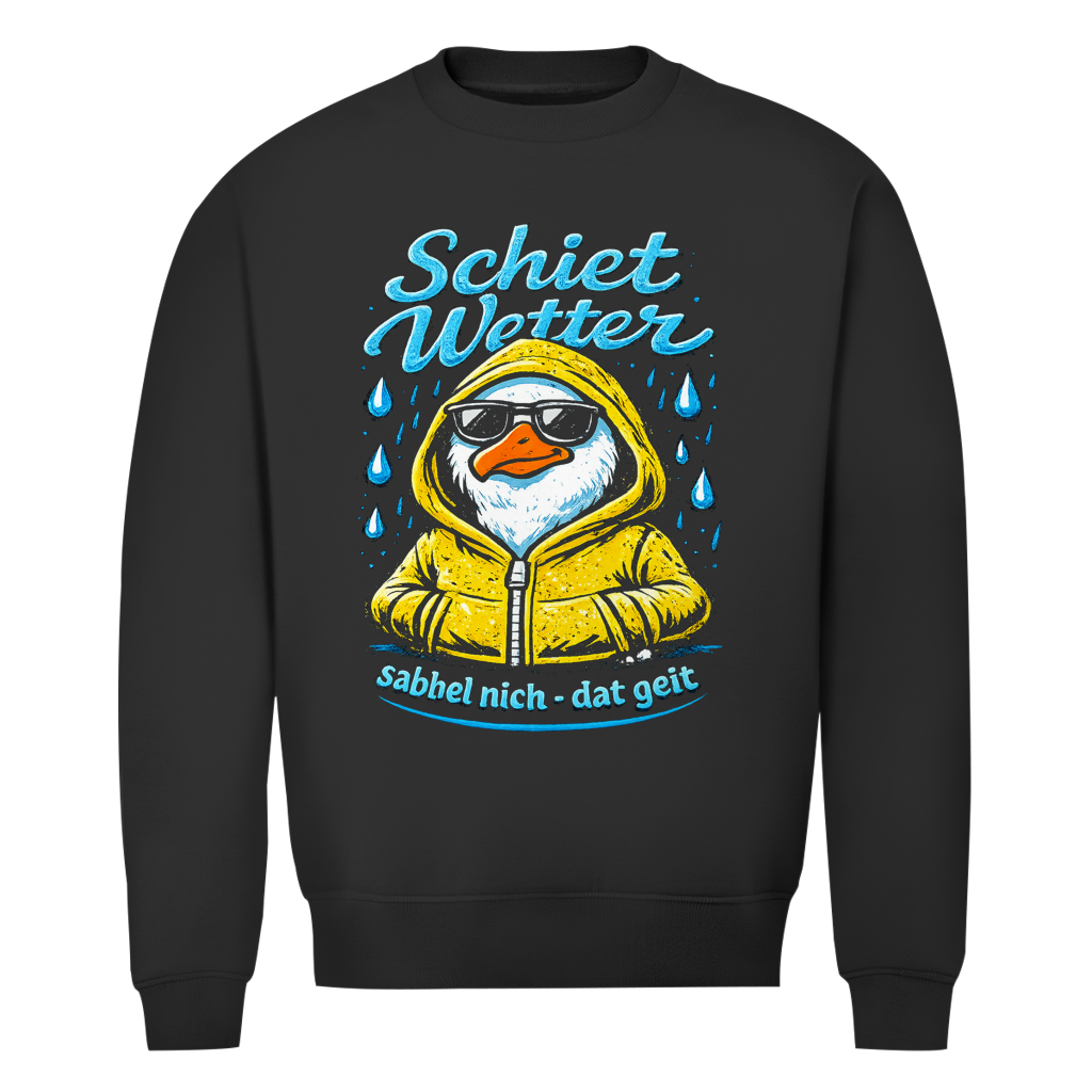 Sweatshirt Herren "Schietwetter" #528 - beidseitiger Druck