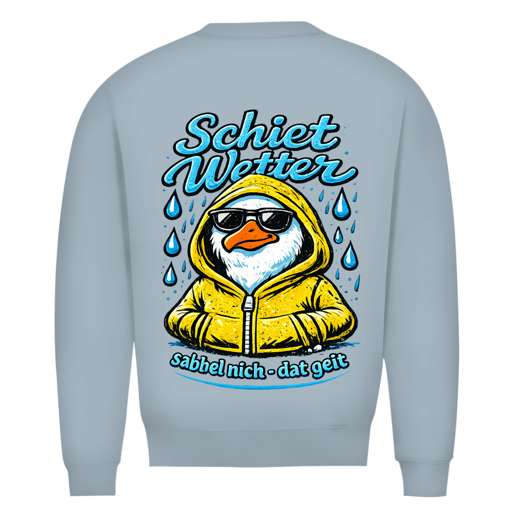 Sweatshirt Herren "Schietwetter" #528 - beidseitiger Druck