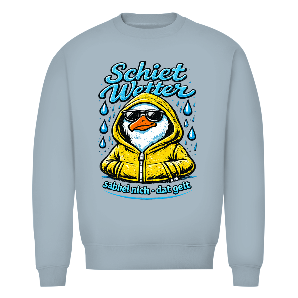 Sweatshirt Herren "Schietwetter" #528 - beidseitiger Druck
