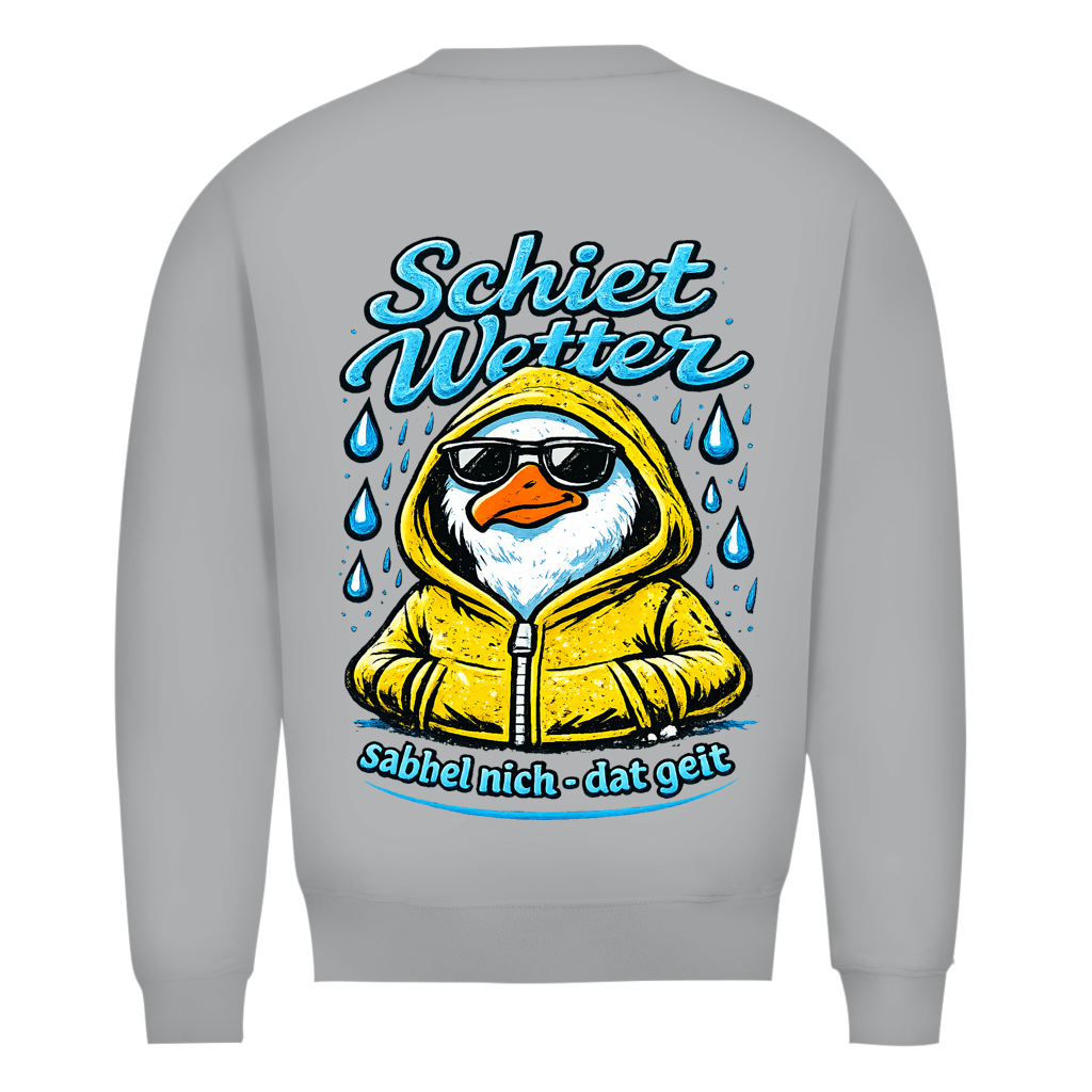 Sweatshirt Herren "Schietwetter" #528 - beidseitiger Druck