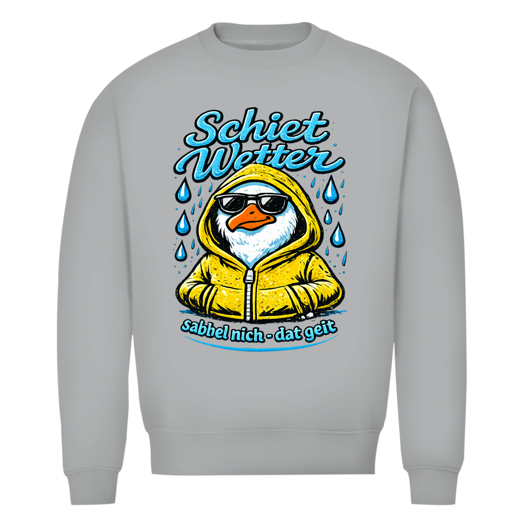 Sweatshirt Herren "Schietwetter" #528 - beidseitiger Druck