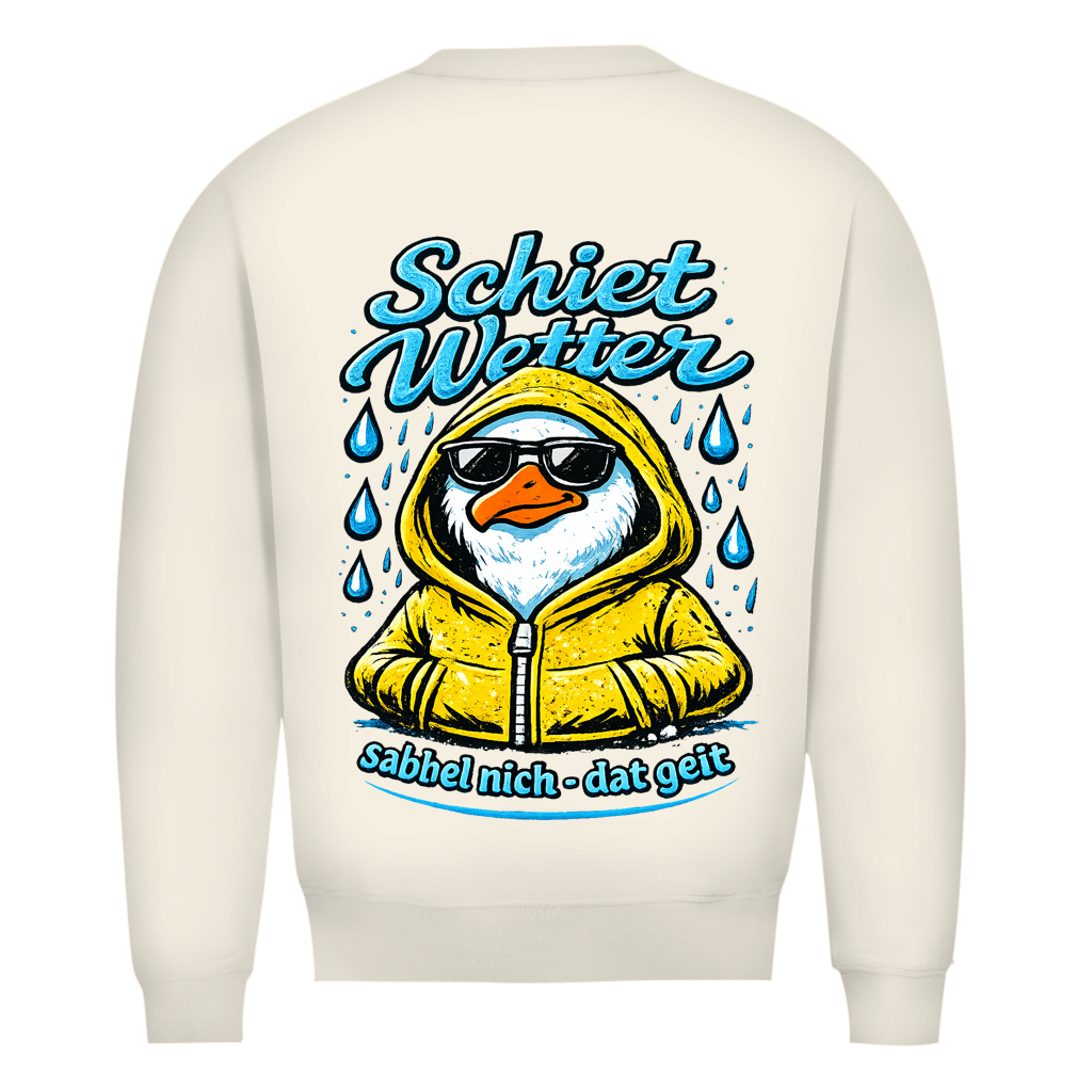 Sweatshirt Herren "Schietwetter" #528 - beidseitiger Druck