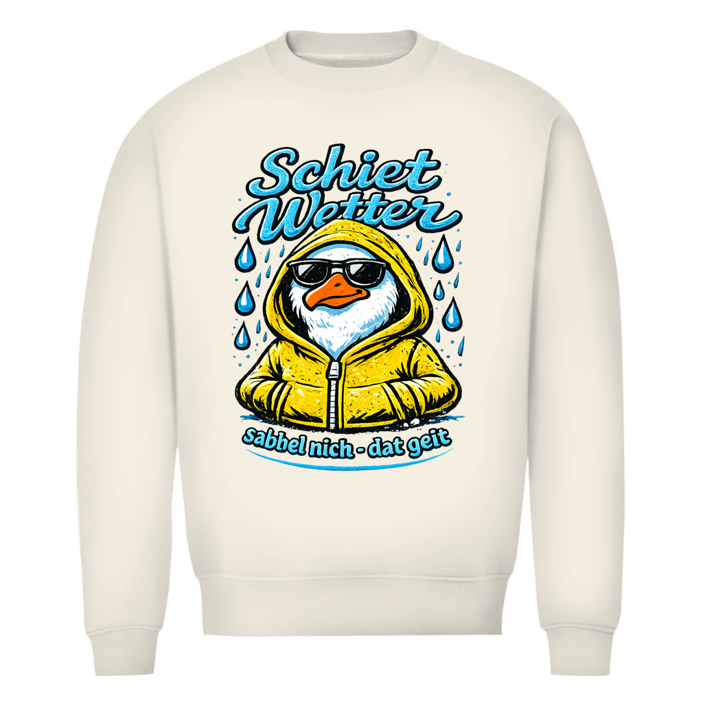 Sweatshirt Herren "Schietwetter" #528 - beidseitiger Druck