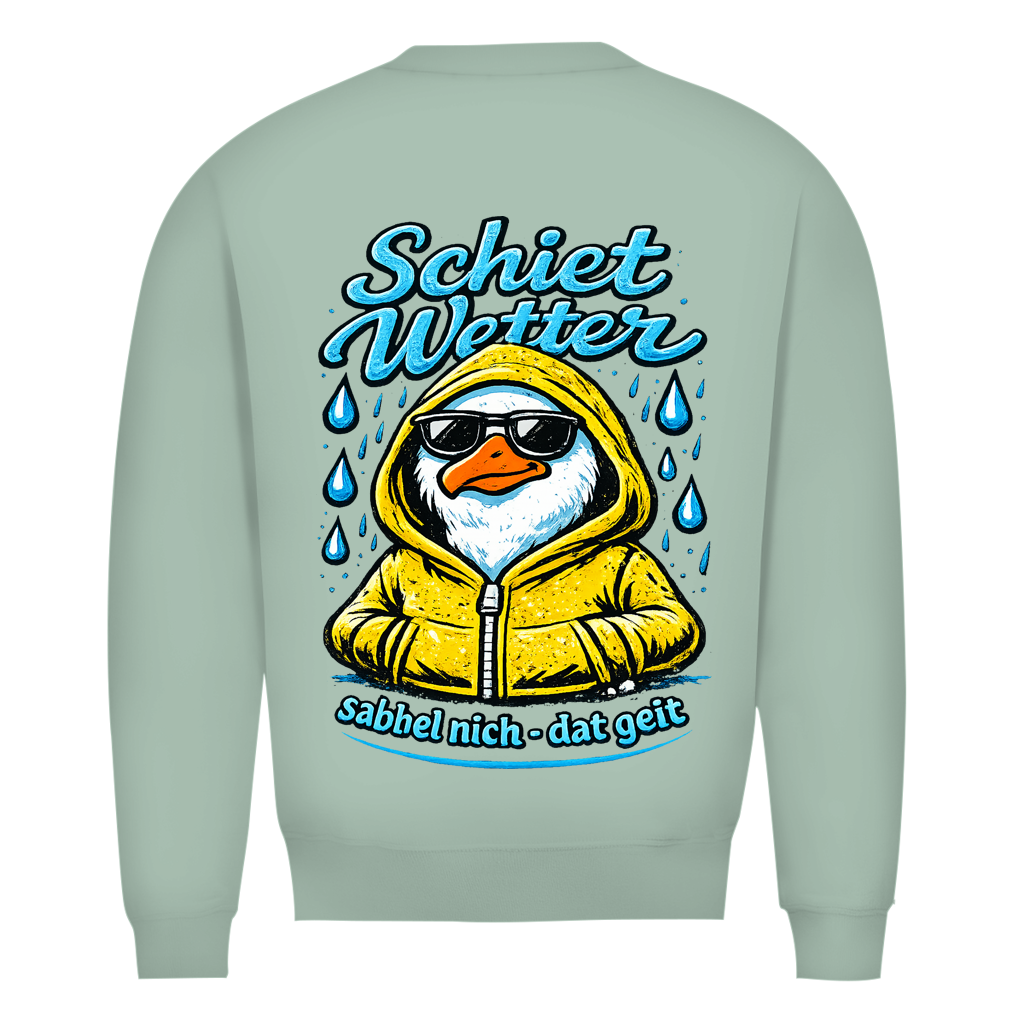 Sweatshirt Herren "Schietwetter" #528 - beidseitiger Druck