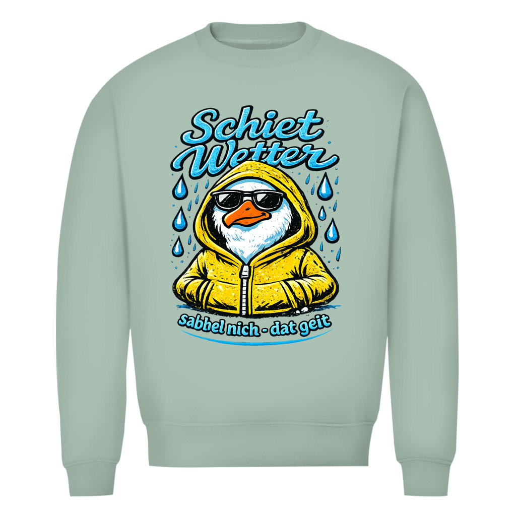 Sweatshirt Herren "Schietwetter" #528 - beidseitiger Druck
