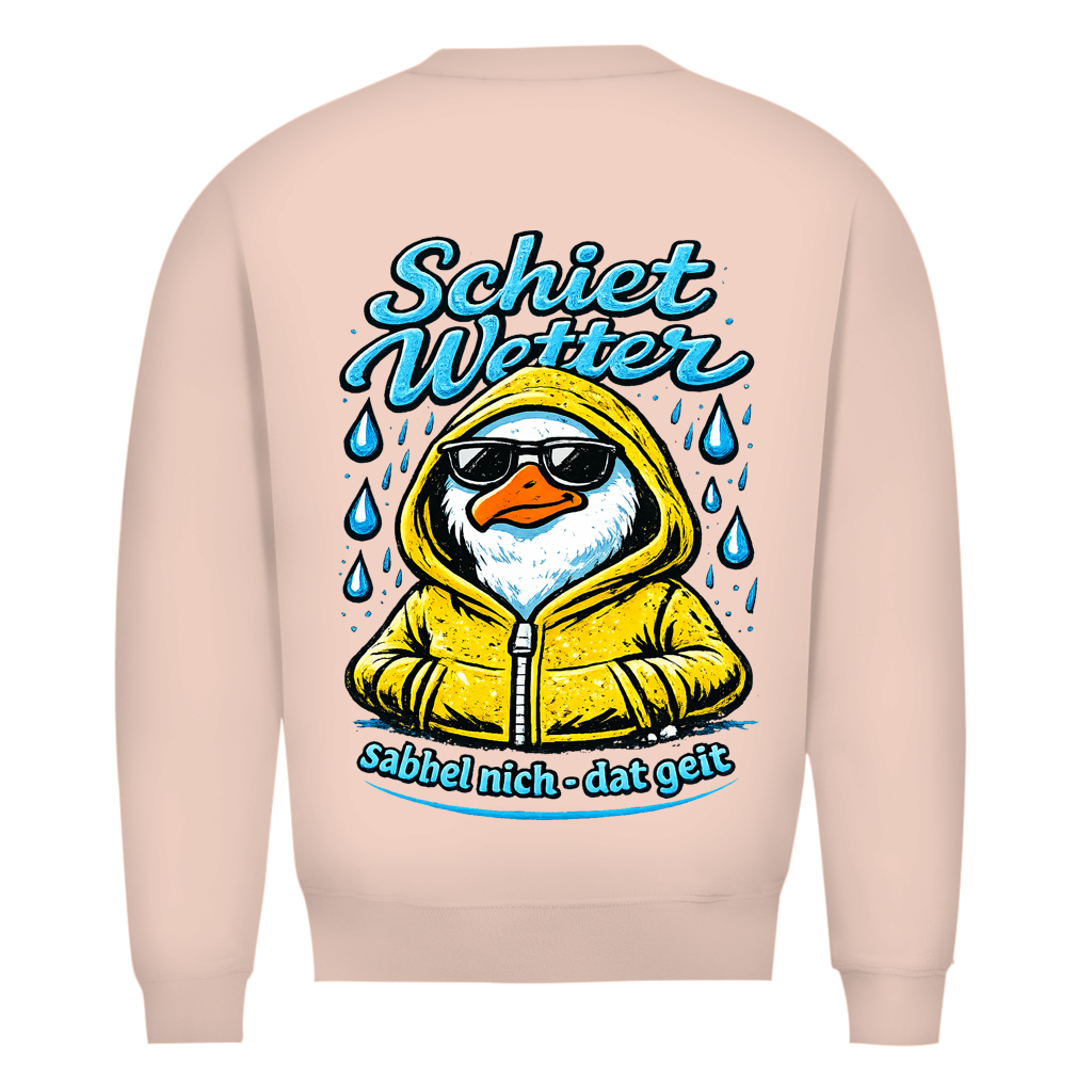 Sweatshirt Herren "Schietwetter" #528 - beidseitiger Druck