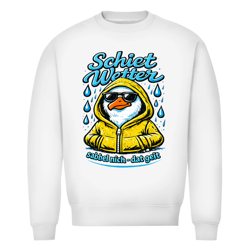 Sweatshirt Herren "Schietwetter" #528 - beidseitiger Druck