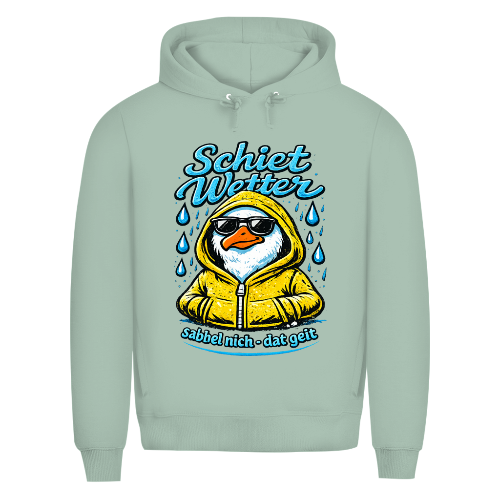 Hoodie Herren  "Schietwetter" #528 - einseitiger Druck