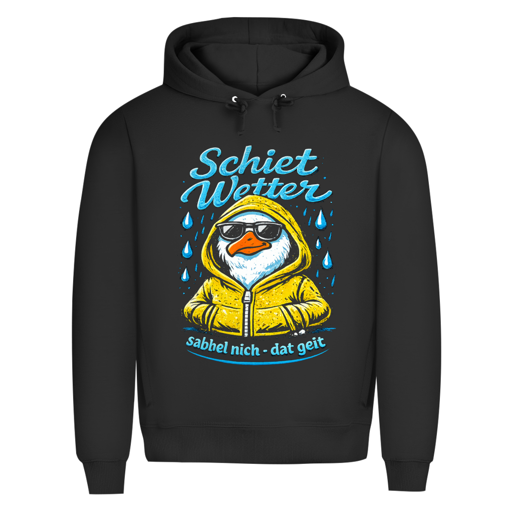 Hoodie Herren  "Schietwetter" #528 - einseitiger Druck
