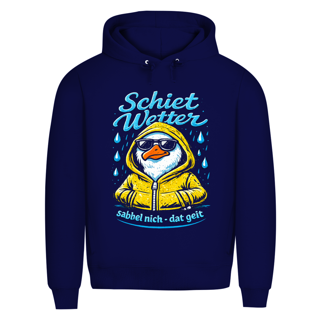 Hoodie Herren  "Schietwetter" #528 - einseitiger Druck
